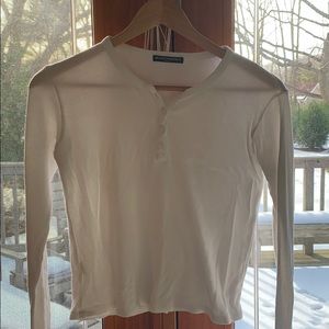 SOLD White long sleeve top